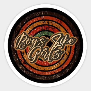 Boys Like Girls vintage design on top Sticker